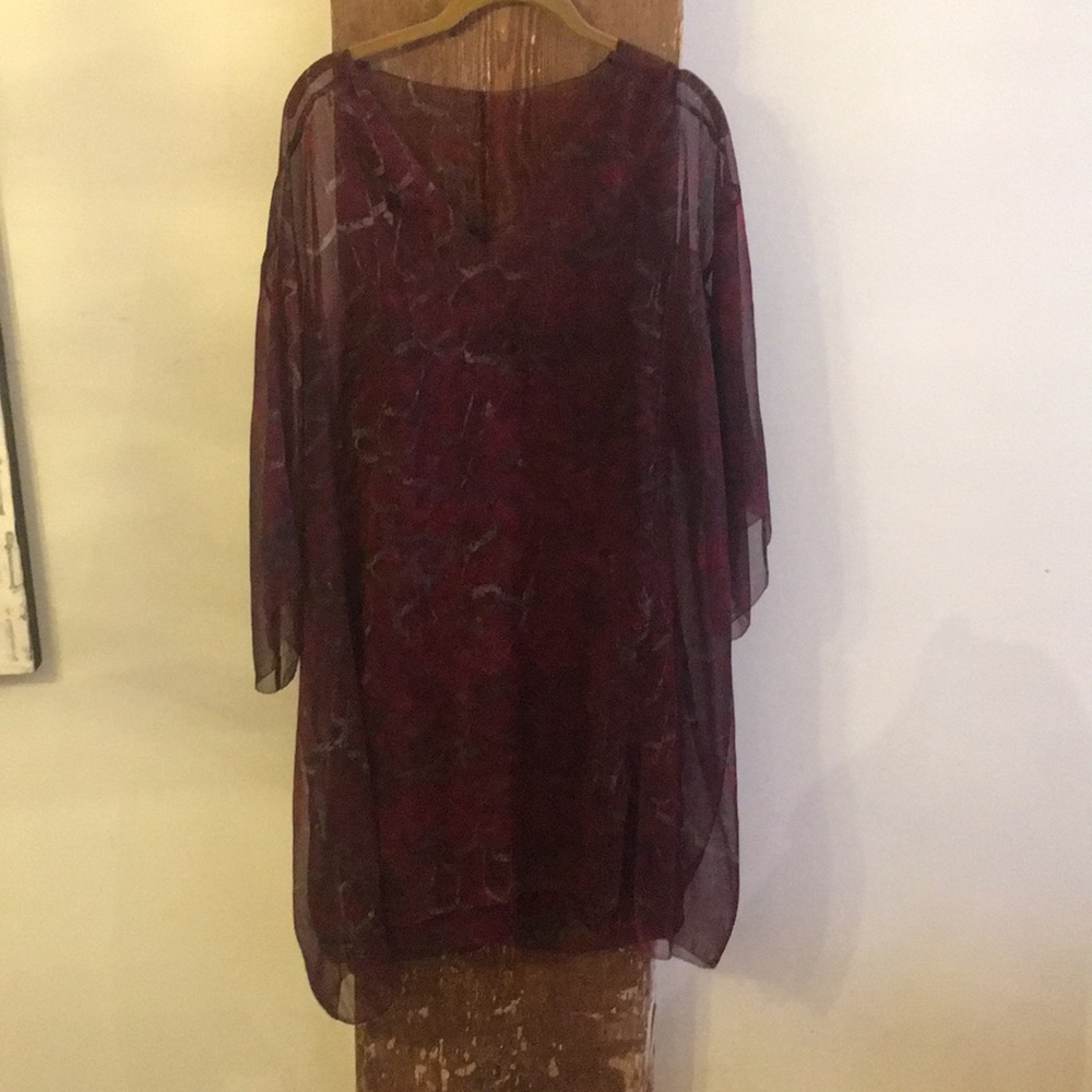 Halston two layer dress